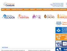 Tablet Screenshot of guayas.gob.ec